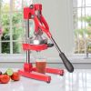 Citrus Pomegranate Juicer Labor-saving Manual Fruit Juicer Press Fruit Squeezer with Stable Non-slip Base, Red - KM3457
