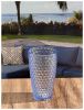 Diamond Cut Acrylic Glasses Drinking Set of 4 (19oz), Plastic Drinking Glasses, BPA Free Cocktail Glasses, Drinkware Set, Drinking Water Glasses - as