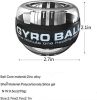 Wrist Trainer Ball Auto-Start Wrist Strengthener Gyroscopic Forearm Exerciser Gyro Ball For Strengthen Arms, Fingers, Wrist Bones And Muscles - BLACK