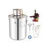 5 Gal/10 Gal 40 L Water Juicer Maker with 2 Stainless Steel Pots - Silver