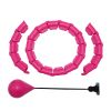 Fitness Ring Adjustable Sport Hoops Abdominal Thin Waist Exercise Detachable Massage Fitness Hoops Gym Home Training Weight Loss - Purple - 24 knots