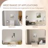 Brushed Stainless Steel Wall Shower  Niche , Double Recessed Shower Shelf for Bathroom - 12"x12" - Stytle1