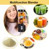 Portable Blender Smoothies Fruit Vegetable Juicer Machine USB Rechargeable Mixer - Black