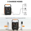 Gofort 200W Portable Power Station Power Bank Solar Generator AC 200W /DC 120W l/Type-C 18W/QC3.0/5W LED For Camping;  Back up Power;  CPAP Battery -