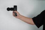 Massage Gun for Home Gym Fascial Gun Muscle Massager with 4 Massage Heads and Carry Bag Black - as Pic