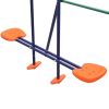 Swing Set with Slide and 3 Seats Orange - Orange