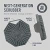 1pc Soft Silicone Body Brush Bath Body Brush, Massage Rubbing Device, Natural Bristle, Soft Scrubber, For Shower And Exfoliating - grey