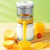 Multifunctional Juicer Household Fully Automatic Juicing Separation Small Portable Fresh Orange Juice Cup USB Charging - White 7.4V