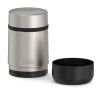 Thermos Stainless Steel Food Jar with folding Spoon, Matte Steel, 18 Ounce - Thermos