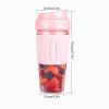 1PC Portable Blender; One-handed Drinking Mini Blender For Shakes And Smoothies With Rechargeable USB - Pink