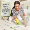 Scrub Brush Set of 3pcs Green Cleaning Shower Scrubber with Ergonomic Handle and Durable Bristles Scrub Brushes for Cleaning Bathroom Shower Tile Kitc