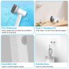 Electric Handheld Spin Scrubber Cordless Cleaning Brush with 2 Rotating Speeds 3 Cleaning Brushes Rechargeable Shower Scrubber for Kitchen Dish Bathtu