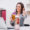 15.2OZ Portable Fruit Blender with 6 Blades Rechargeable Juice Cup for Shakes Smoothies Juice Personal Mini Fruit Mixer for Outdoor Gym Office - Hotpi