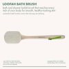 EcoTools Loofah Bath Brush, Shower Brush with Ergonomic Handle, White, 1 Count - EcoTools