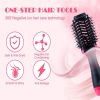Selection Ceramic Fast Heating Electric Straightening Brush  - Black & Pink - Hair Straightener