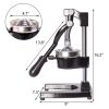 Citrus Pomegranate Juicer Labor-saving Manual Fruit Juicer Press Fruit Squeezer with Stable Non-slip Base, Black - KM3456