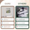 Brushed Stainless Steel Wall Shower  Niche , Double Recessed Shower Shelf for Bathroom - 12"x12" - Stytle1