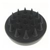Scalp Care Brush with Soft Silicone Massage Head Scalp Massager Shampoo Brush for Hair Growth Dandruff Treatment and Stress Release - black