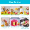 6Pcs Popsicle Molds Reusable Ice Cream DIY Ice Pop Maker Ice Bar Maker Plastic Popsicle Mold For Homemade Iced Snacks - Hotpink