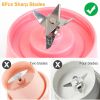 Portable Juicer Blender USB Rechargeable Juicer Cup Fruit Baby Food Mixing Machine with 6 Blades Powerful Motor - Pink