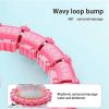 Custom Knots Weighted Hoola Fitness Hoop Smart Hula Thin Waist Weight Loss Knots Weighted Hoola Fitness Hoop Smart Hula Thin Waist Weight Loss - Pink