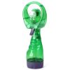 Water spray hand-held fan 2 AA batteries with ice and water fan students travel Creative Electric fan - White - 17*9cm