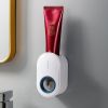 1pc Toothpaste Dispenser; Toothpaste Squeezing Rack; Automatic Toothpaste Squeezer Dispenser - White
