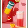 Portable Juicer Mini Home Fruit Juicer Cup USB Charging Juice Juice Machine Juice Cup Gift - Green