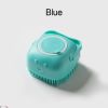 Softness Silicone Pet Brush For Dog & Cat; Dog Hair Massage Bath Brush With Shower Gel Dispenser - Heart Yellow