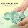 1pc Ice Cube Trays; Large Silicone Ice Cubes Mold; Ice Ball Maker; Round Ice Mold; Easy-Release; No Leakage; For Whiskey; Cocktail; Juice; Party - 4 i
