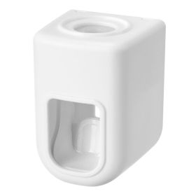 1pc Electric Toothbrush Holder Couple Toothbrush Holder Lazy Person Automatic Toothpaste Squeezing Device Wall Mounted Non Perforated Toothpaste Tooth (Items: Toothpaste Holder, Color: White)