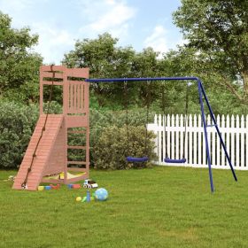 Outdoor Playset Solid Wood Douglas (Color: Brown)