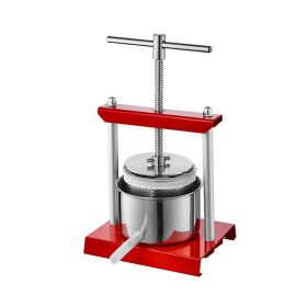 Commercial and Household Kitchen Manual Juice Maker (Capacity: 0.53 gal/2L, Color: Red & Silver)